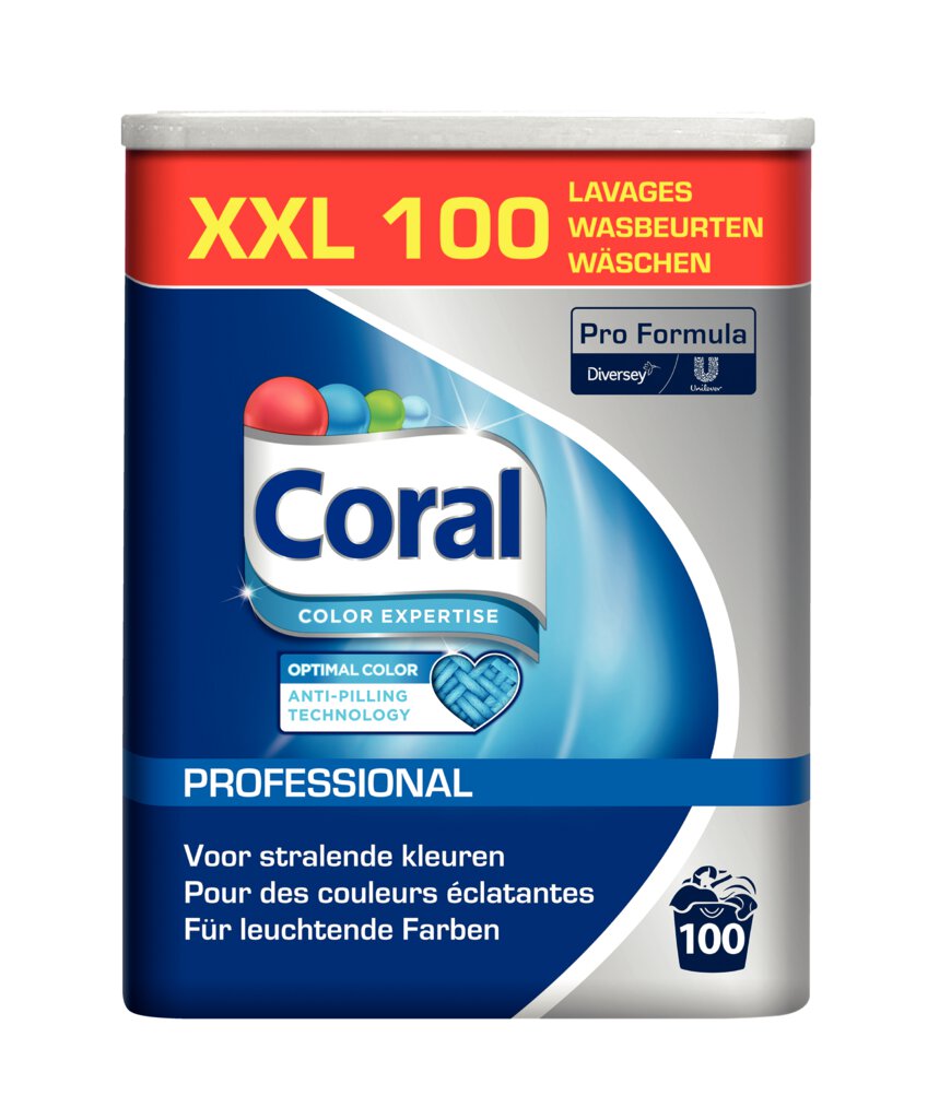 Coral Professional Optimal Color Waschpulver, Fein- und Buntwaschmittel, 6,25 kg
