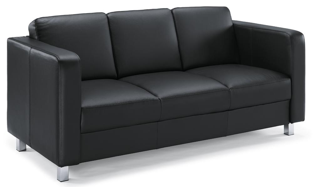 Sofa 3-Sitzer AREZZO, Schwarz