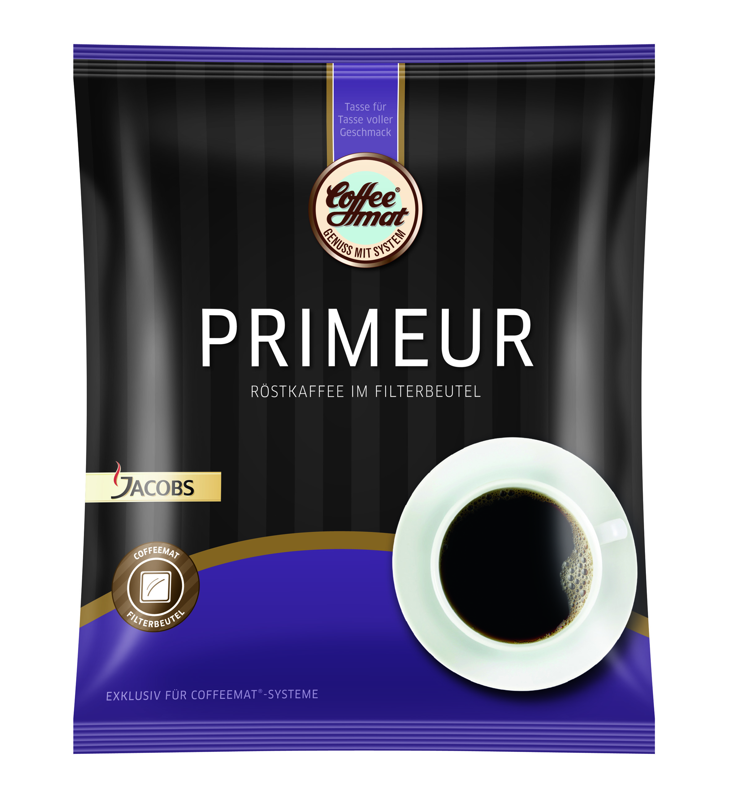 COFFEEMAT PRIMEUR Kaffeekissen für volle Kanne mit 36 Btl. à 14 Tassen von Jacobs