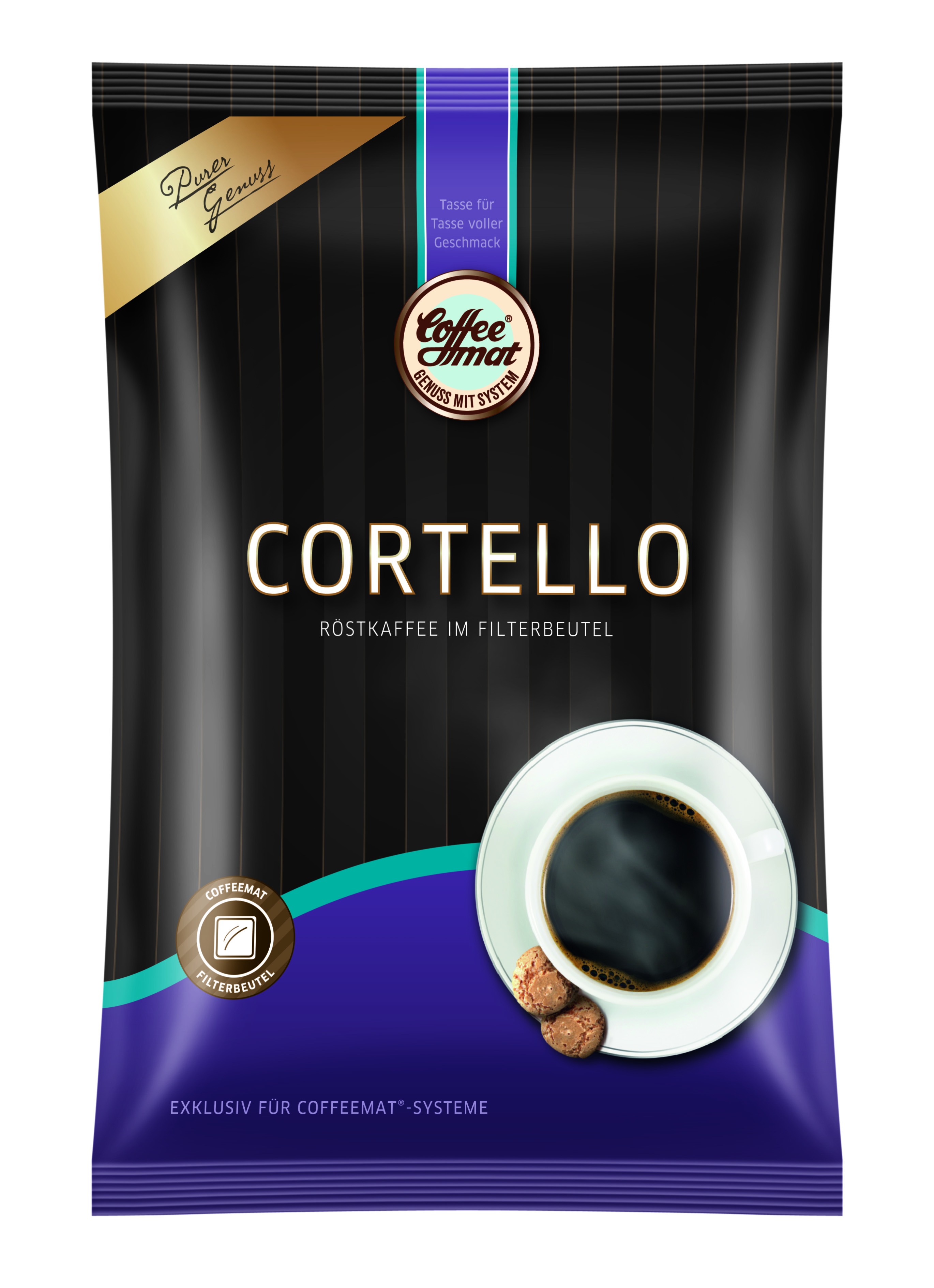COFFEEMAT CORTELLO Kaffeekissen für volle Kanne mit 36 Btl. à 14 Tassen