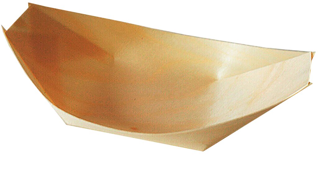 Schale pure Schiffchen 11x6,5 cm Holz