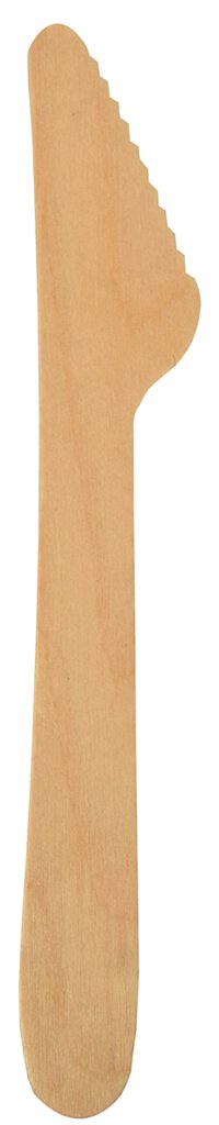 Messer pure 16,5 cm Holz 100er Pack