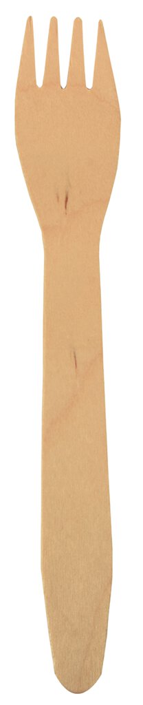 Gabel pure 16,5 cm Holz 100er Pack