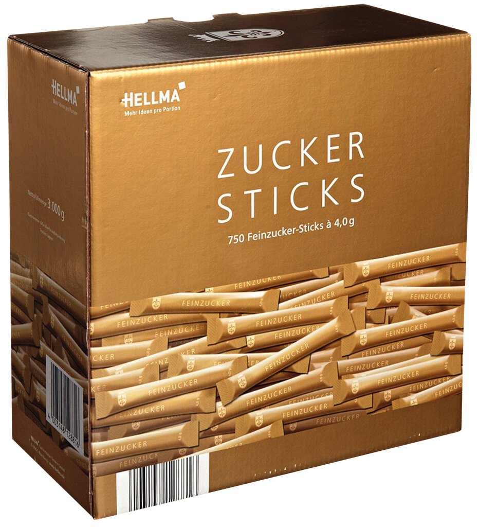 Hellma Zuckersticks Goldlinie 750x4g